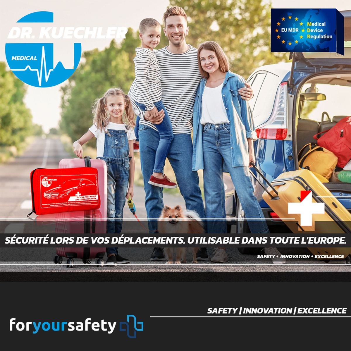 Qualitäts- KFZ Verbandstasche, Auto, PKW Verbandskasten 2023