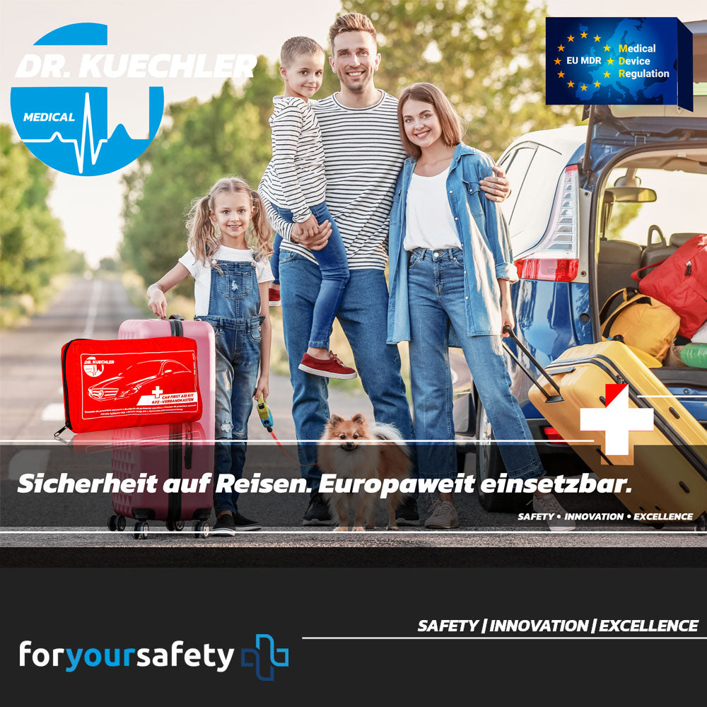 Qualitäts- KFZ Verbandstasche, Auto, PKW Verbandskasten 2023