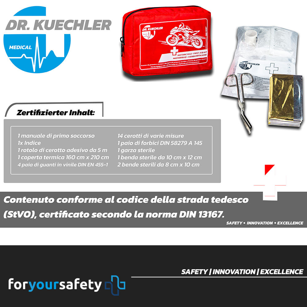 DR. KUECHLER MEDICAL Motorrad Verbandtasche DIN 13167 Mini