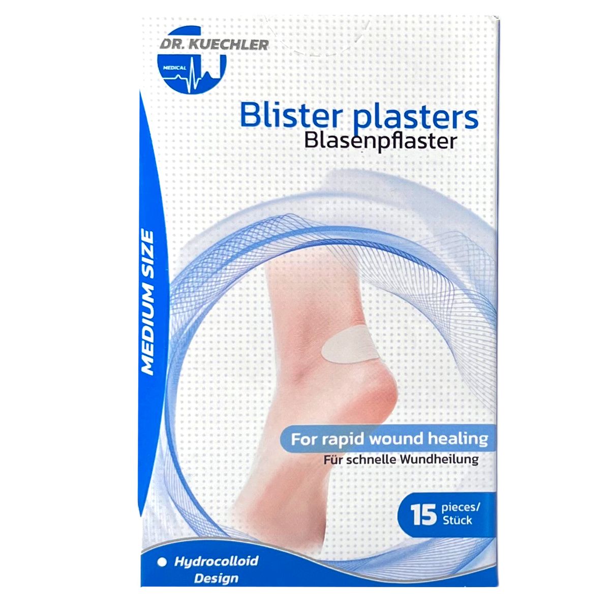 Blasenpflaster Medium Size, 7 x 4,4 cm 15 Stück