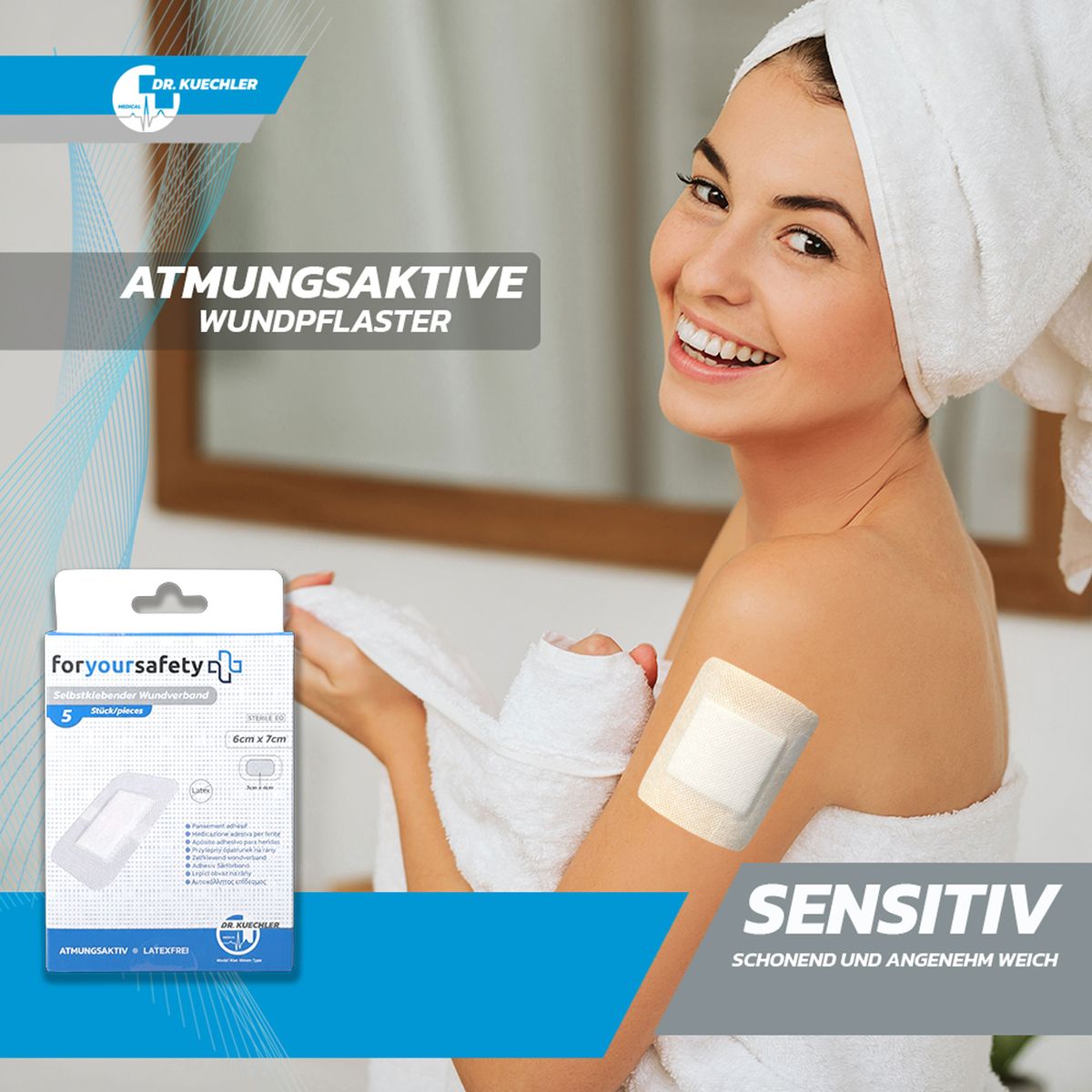 Dr. Kuechler Medical FORYOURSAFETY Wundpflaster sensitiv