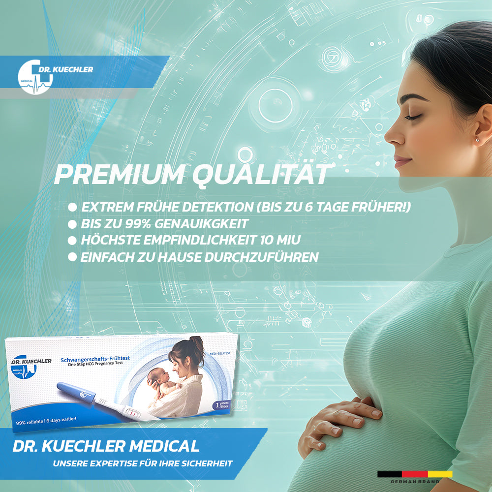 Dr Kuechler Medical Schwangerschaftstest Frühtest Mit 10 Miu Hoher Empfindlichkeit