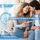 Dr. Kuechler Medical Ovulationstest 10 Stück - Extrem Sensibler LH Schnelltest 10 Miu für Kinderwunsch und fruchtbare Tage - Eisprungtest für Frauen, Ergebnis in 5-10 Minuten