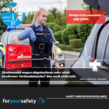Dr. Kuechler Medical KFZ Verbandtasche Auto DIN 13164 Warndreieck Warnweste