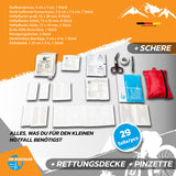 Dr. Kuechler Mini Erste Hilfe Set – 15x10x3 cm, klein und leicht