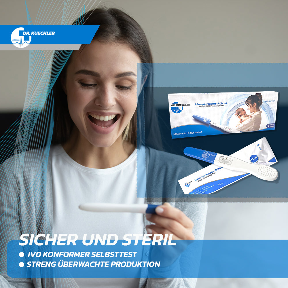 Dr Kuechler Medical Schwangerschaftstest Frühtest Mit 10 Miu Hoher Empfindlichkeit